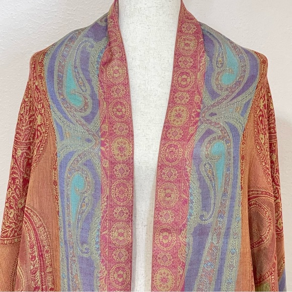Collection Eighteen Paisley Shawl Scarf - Picture 4 of 11